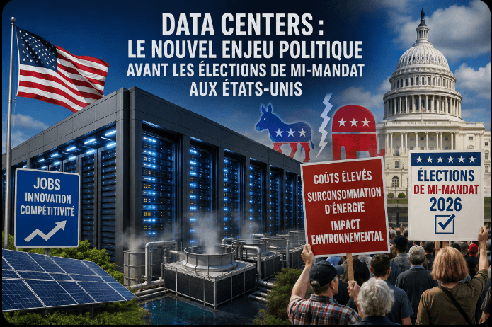 Data centers aux États-Unis : pourquoi l’intelligence artificielle devient un enjeu électoral majeur en 2026